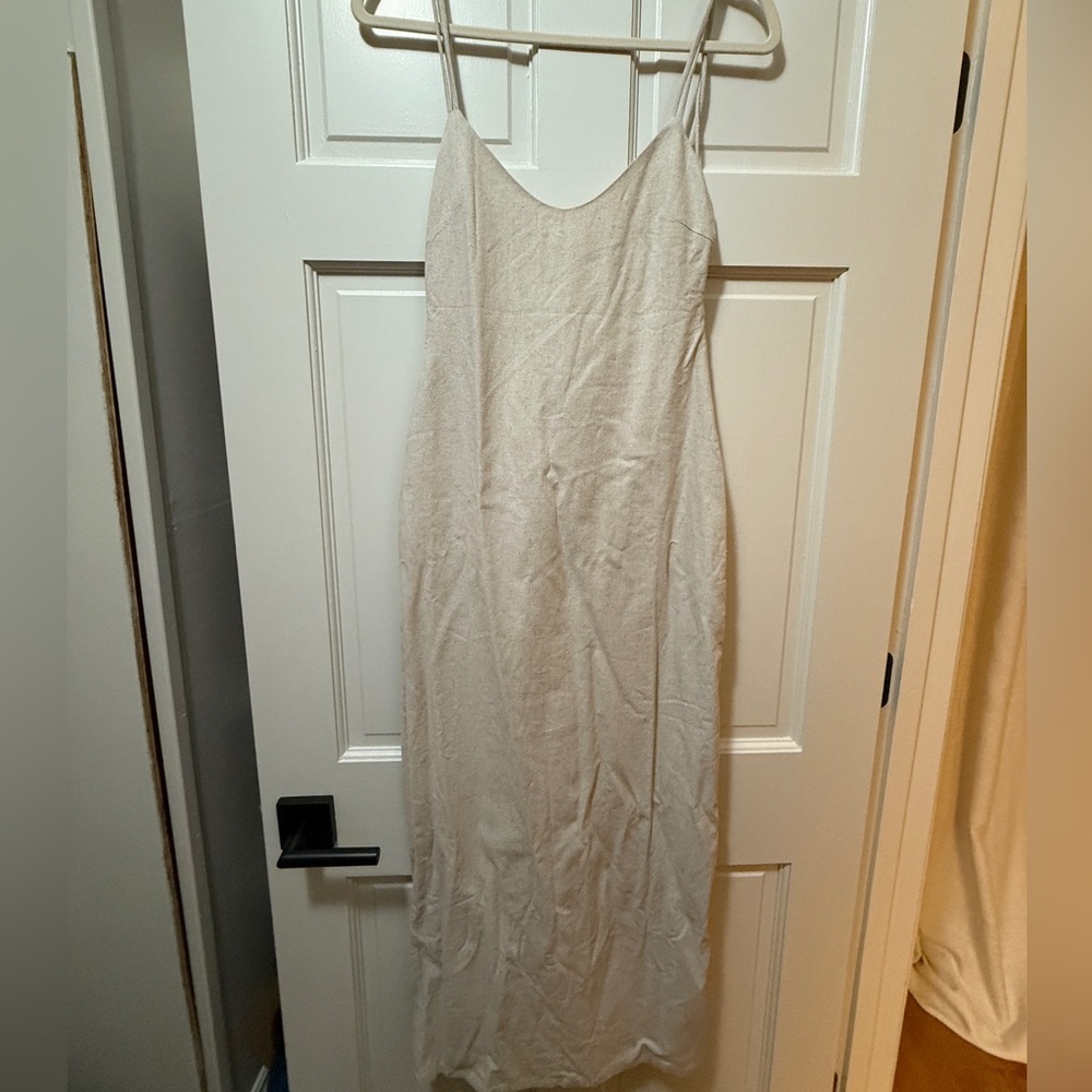 Meshki Cream Slip Dress